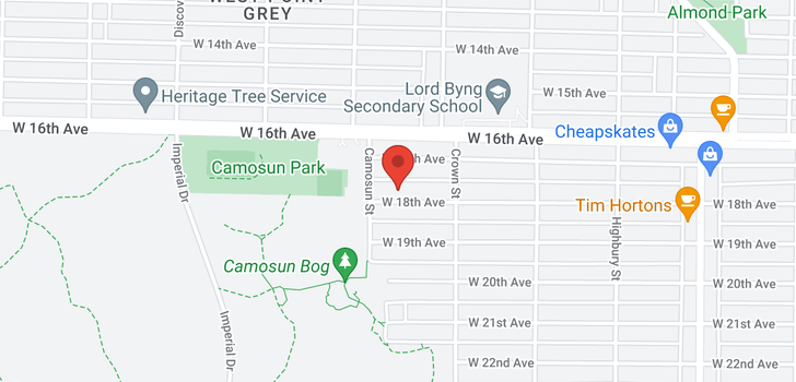 map of 4067 W 18TH AVENUE